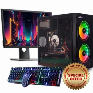 Veno Scorp Budget Gaming PC 22” Bundle Intel Core i3-8GB RAM - 500GB HDD – GT 710 2GB NOVA ARGB Gaming Case - WINDOWS 1
