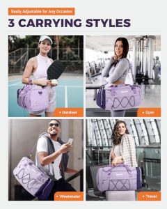 Travel Bag with Wet Pocket & Shoe Compartment