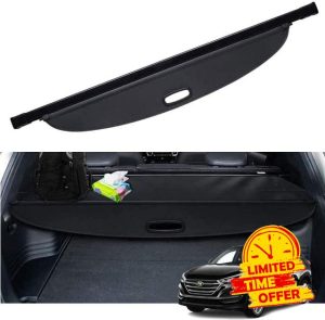 YANGCP Car Trunk Cargo Cover for Hyundai IX35 IX35 2010 2011 2012-2017 safety Curtain Partition Rear Trunk Parcel Shelf Luggage Security Shield Shade Storage Tray