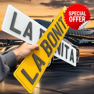 Custom Premium 3D/4D Carbon Gel Number Plates - Standard UK Size