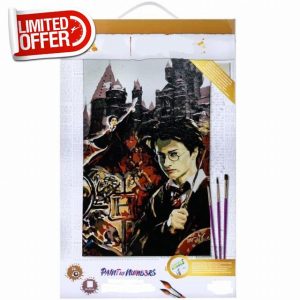 SelectTraders Harry Potter Paint by Numbers Kit | DIY Color by Number for Adults & Kids | Magical Harry Potter Collage Painting Se