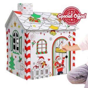 Dybnuhoc Christmas Cardboard 3D House