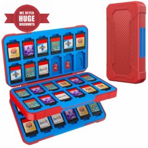 HEIYING Switch Game Case for Nintendo Switch/Switch Lite/Switch OLED Game Card & Micro SD Memory Card