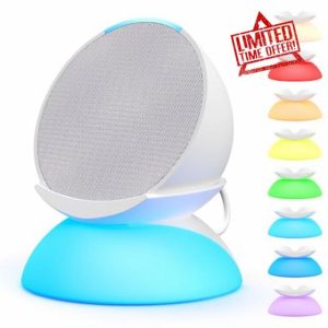 Mission 2 in 1 Light and Charging Stand for Echo Pop (Multicolor Night Light and Charging Stand)