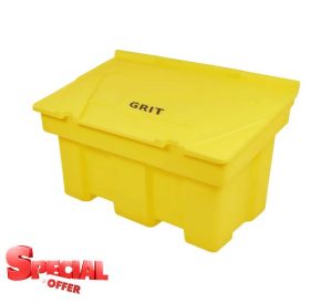170L Stackable Lockable Grit Salt Bins Heavy Duty Containers 100x53x61CM