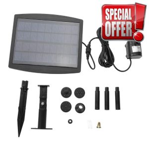 Solar Power Fountain for Pond