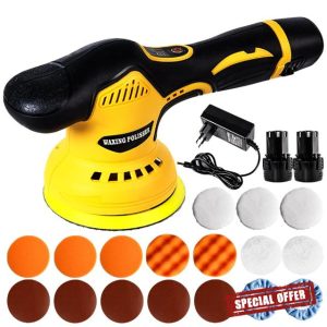 Cordless Car Polisher Buffer 2X3Ah