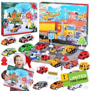 Amycute Toy Cars Advent Calendar 2024 for Boys Kids
