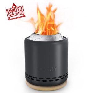 OGERY Stove Tabletop Fire Pit with Stand 7.9 x 6.1 in