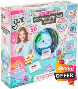 U.saf Brilliant 3D Friendship Card Maker for Kids – Perfect DIY Craft Kit to Create Personalised Cards for Every Occasio