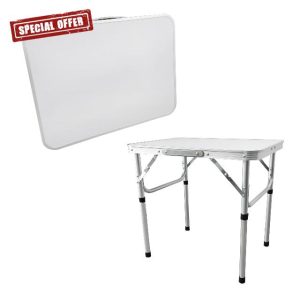 2FT heavy-duty folding table camping table self-service wedding banquet market garden party market stall picnic indoor and outdoor folding carrying handle