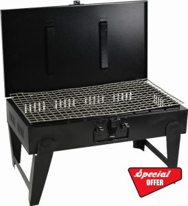Portable BBQ Grill Folding Easy to use Barbeque Outdoor Garden Picnic Stainless Steel Patio Garden Smoker for Camping Family Party