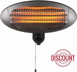Wall Mounted Patio Heater - 2kw Outdoor Heater for Garden with 3 Power Settings 650w/1350w/2000w
