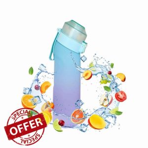 ALSYMA Reusable 650ml Air Water Bottle With 7 Flavour Pods – BPA-Free