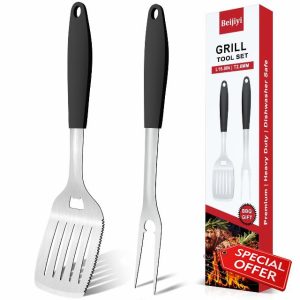 Beijiyi 2 PCS BBQ Tools Set