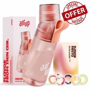 AIR UP® water bottle Gen2 original starter set with pods in 5 flavours I 600ml drinking bottle with sugar-free flavouring I dishwasher-safe