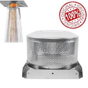 Patio Heater Burning Net Emitter Screen and Base 4-Sided Pyramid Heater Replacement Parts Emitter Screen Replacement for Patio Glass Tube Propane Heater Top