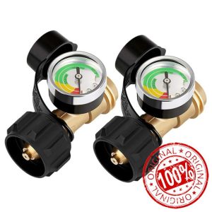 Namvo 2-Pack Gas Pressure Regulators with Propane Gas Level Indicators