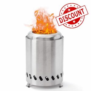 Sakerplus Portable Smokeless Tabletop Firepit