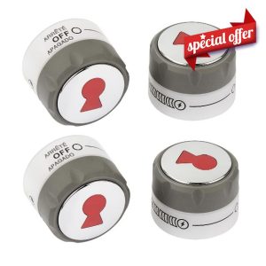 PalpitateC 91538 Control Knobs Compatible with Weber Summit 400/600 Grills Manufactured 2012 and Later