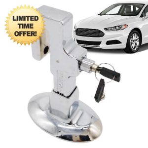 Vehicle Safety Lock Tool Steel Brake Pedal Lock Safety Tool Anti-Theft Device Car Truck Pedal Lock Accelerator Pedal Lock Security Protection for Car Brake