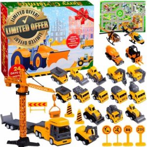 Amycute Toy Cars Advent Calendar 2024 for Boys Kids