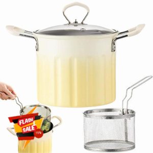 Frying Pot with Basket and Lid