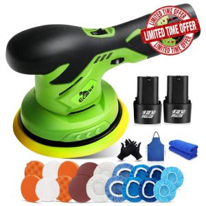 Ecarke Cordless Car Buffer Polisher Kit