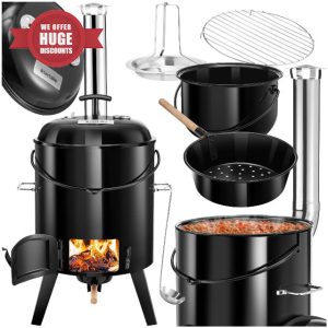 TecTake® Outdoor Multi Cooker with 5-in-1 Cooking Function