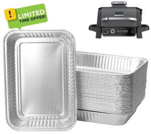 WEBROIL Grill Drip Pan Liner for Ninja OG700 OG850 OG701 OG952 OG751 Series Woodfire Smoker Accessories