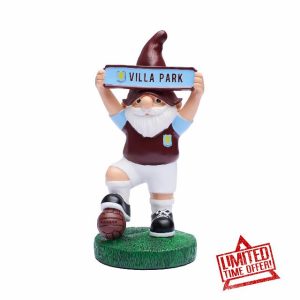 FOCO Officially Licensed Aston Villa FC Vintage Street Sign Football Garden Gnome