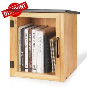 Exttlliy Outdoor Library Outdoor Book Box Storage Small Wooden Cabinet Little Literature Box for Neighborhoods Community and Schools Sharing Books