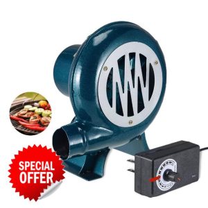 Electric Blacksmith Forge Blower with Governor Centrifugal BBQ Blower Pump Fan for Charcoal Chimney Starter Kitchen Cooking and Fireplace 100W Coal Forge Fan Air Blowe