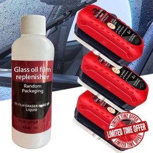 3PCS Automotive Oil Film Cleaning Brush
