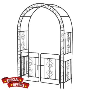 COSTWAY Garden Arch with Gate