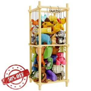 DUHARS Stuffed Animal Storage Zoo Cage
