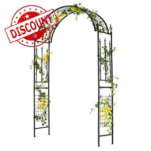 COSTWAY 2.3M Metal Garden Arch