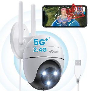 ieGeek 2.4G/5GHz PTZ Security Camera Outdoor