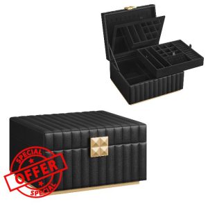 SONGMICS HOME ANAH Collection - 2-Tier Jewellery Box with Mirror