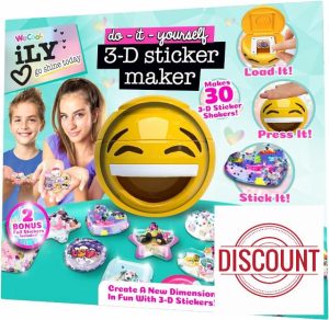 Paladone ILY DIY 3D Sticker Maker for Girls and Boys