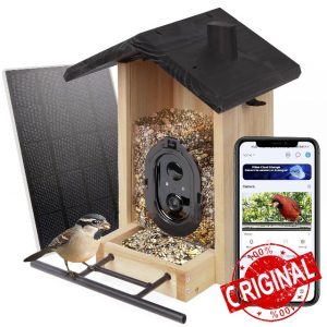 Origem Smart 3L Bird Feeder with Camera with Free AI Bird Detection Full Color Night Vision Solar Bird Feede