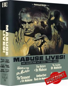 MABUSE LIVES! DR MABUSE AT CCC: 1960–1964 (Masters of Cinema) Limited Edition Four-disc Blu-ray Boxed Se