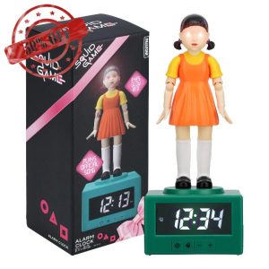 Paladone Squid Game Doll Alarm Clock - Officially Netflix Licensed Light