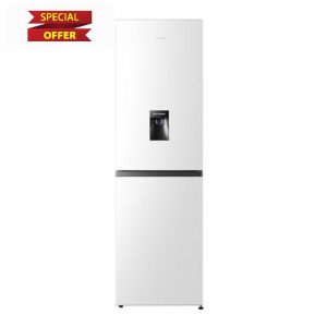 Hisense RB327N4WWE 55cm Freestanding 50/50 Fridge Freezer - 251 litre capacity - Total No Frost - Non-plumbed Water Dispenser - White - E Rated