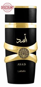 Lattafa Asad Premium Perfume Refreshing Oud and Musk Fragrances Eau De Parfum 100 ml Perfume for Unisex (Pack of 1)