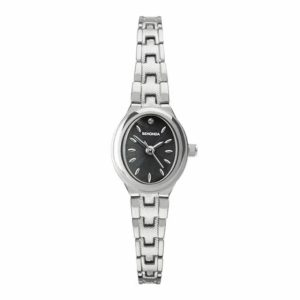 Sekonda Ladies Megan 21mm Oval Classic Analogue Watch with Mother of Pearl Stone Set Dial