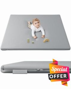 COMOMY Vegan Leather Baby Play Mats for Floor