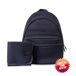 Red Kite Baby Changing Backpack with Wipe Clean Foldable Changing Mat (BLACK)