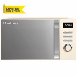 Russell Hobbs Digital Microwave 20L 800W in Cream with 5 Power Levels