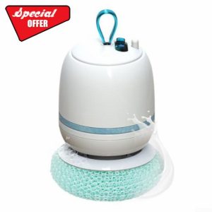 Compact Wireless Electric Dishwasher for Efficient Kitchen Cleaning and Stain Removal (Gold)